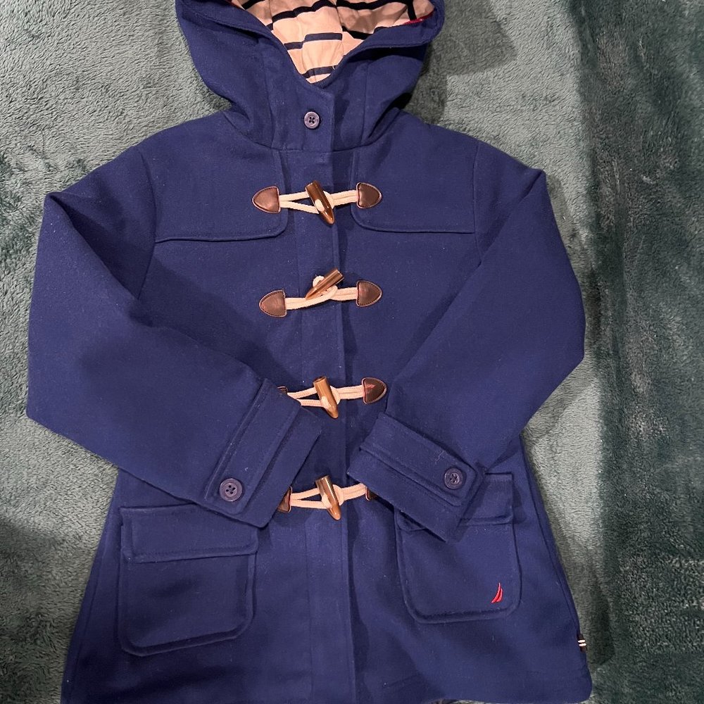 Girls Nautica Toggle Coat